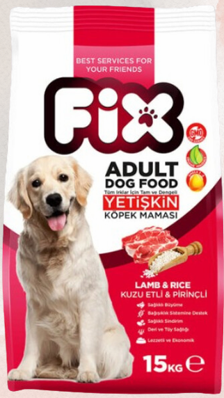 FiX Adult Dog Lamb and Rice 15 Kg